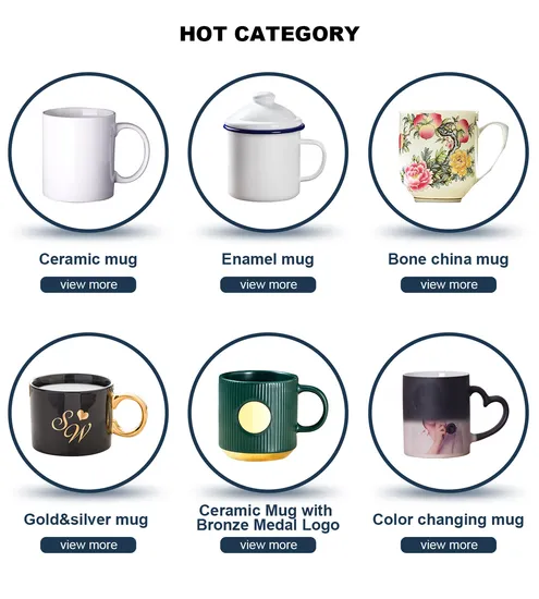 White Pure Ceramic Porcelain Mug Cup