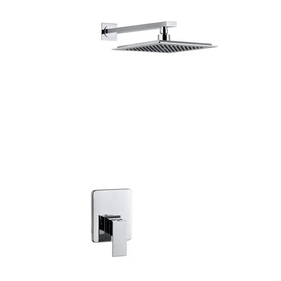 Factory Bathroom Fixtures Brass Modern Shower Faucet Set Sanitary Hotel Bath Shower Set Contemporary Ceramic Polished 5 Years