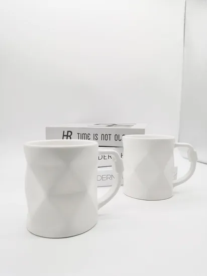 Irregular Ceramic Mugs Custom Coffee Cups for Office Promotional Gifts
