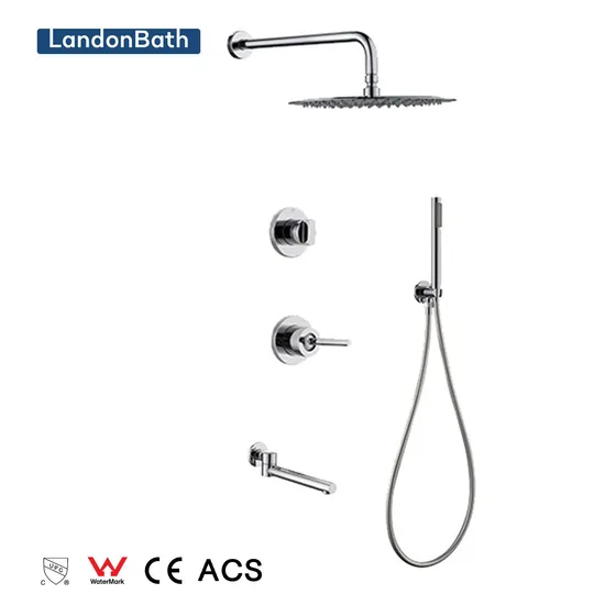 Manufacturer Modern Waterfall Bath Room Shower Faucet Mixer Bathroom Thermostatic Rain Shower Sets