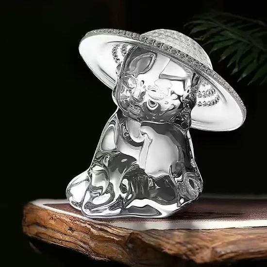 High Borosilicate Glass Buddha Statue Tea Strainer Filter Tea Pet Household Kung Fu Tea Set 