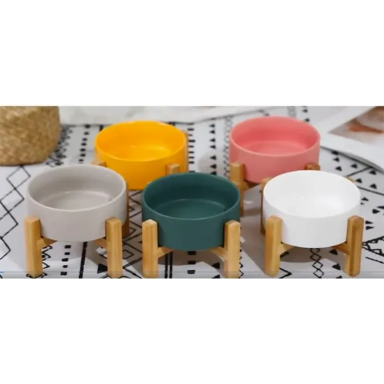 Luxury Dog Bowl Slow Feed Dog Bowl Ceramic Raised Slow Feeder Bowl for Pets 