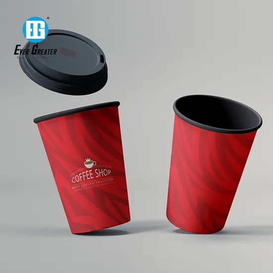 Custom Stylish Paper Coffee Cups with Unique Patterns for Attractive Presentation 