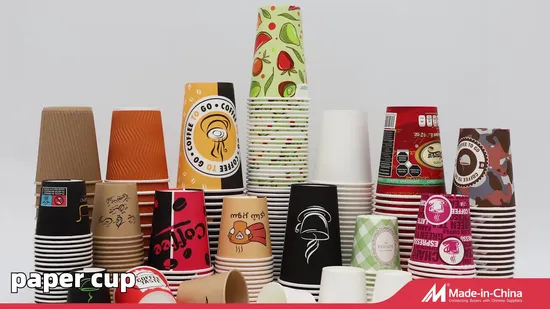 2.5 Oz Paper Cup China Manufacturer Supplier Recyclable Biodegradable Disposable Mini Size Custom 8b Oz Paper Cup with Lids 