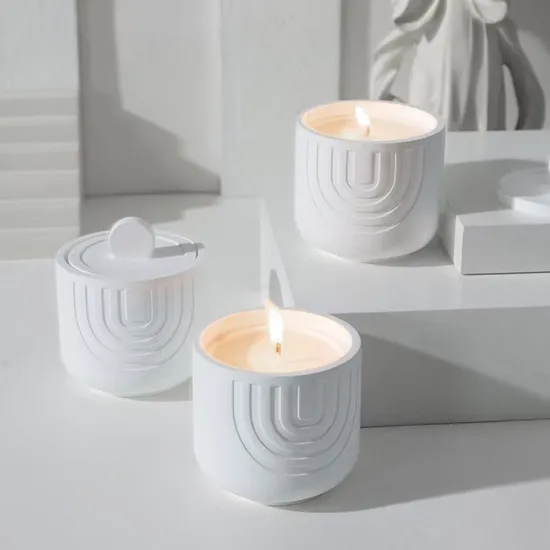 Custom Empty Bulk Scented Ceramic Candle Jars Wholesales 