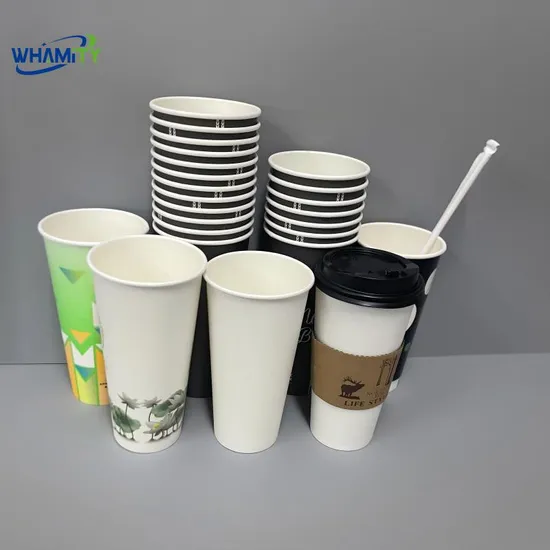 8oz 12oz 16oz Single Double Wall to Go Cafe Coffee Cup for Hot Drink with Lid Cardboard Disposable Paper Cups 