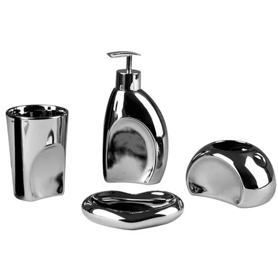 Modern Luxury Design Hotel Home Ceramic Bath Holder Set 
