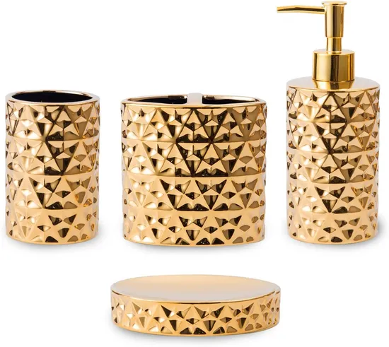 Gold 4 Piece Ceramic Rain