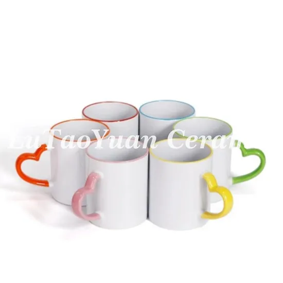 Porcelain Mug Pure Color Ceramic Tableware Pure Glazed Coffee Cup Kitchenware Customized Color/Pattern/Logo/Design/Style/Shape 