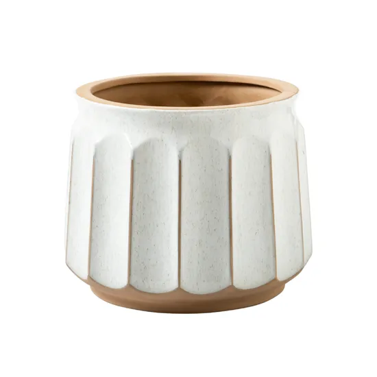 6 Inch Plant Pot Ceramic Flower Planters Indoor Modern Succulents Containers with Drain Hole 