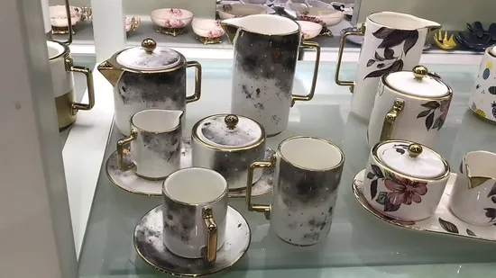 Hotel/Home/Office Afternoon Tea Ceramic Coffee Cup Set 