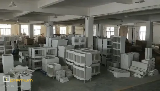 Modern Wall Hung Bath Mirror LED Ceramic Basin Vanity PVC Cabinet Set 