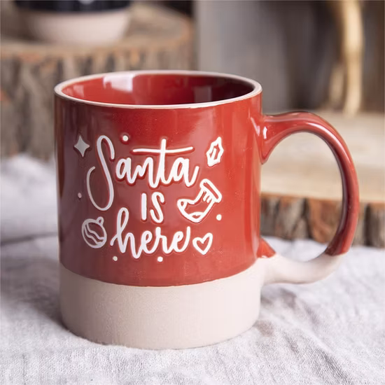 Hot Xmas Ceramic Mug/Christmas Wax Resist Ceramic Mug Cup