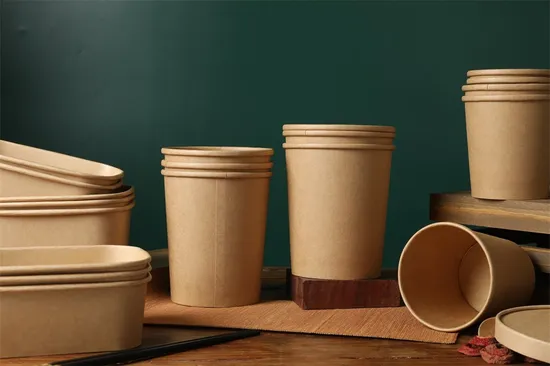 Hot Sale Accept Custom Food Salad Packaging Soup Kraft Paper Bowl with Lid 