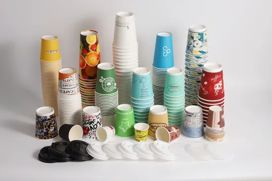 Hot Drinking Custom Made Compostable Biodegradable Galss Disposable Single Wall Coffee Paper Cup 